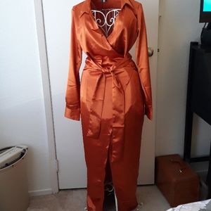 Wrap Maxi Dress by Loveown